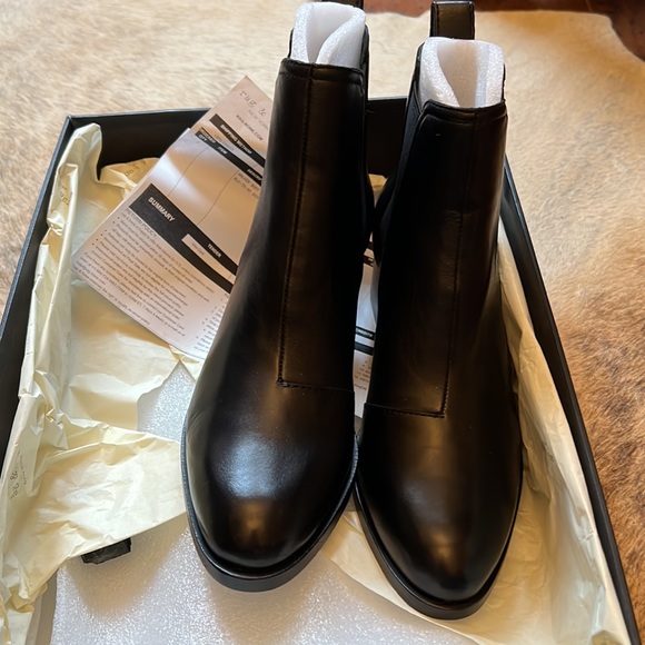 New in box RAG & BONE Walker Hazel Chelsea Boot 35/5 black leather - Picture 12 of 13